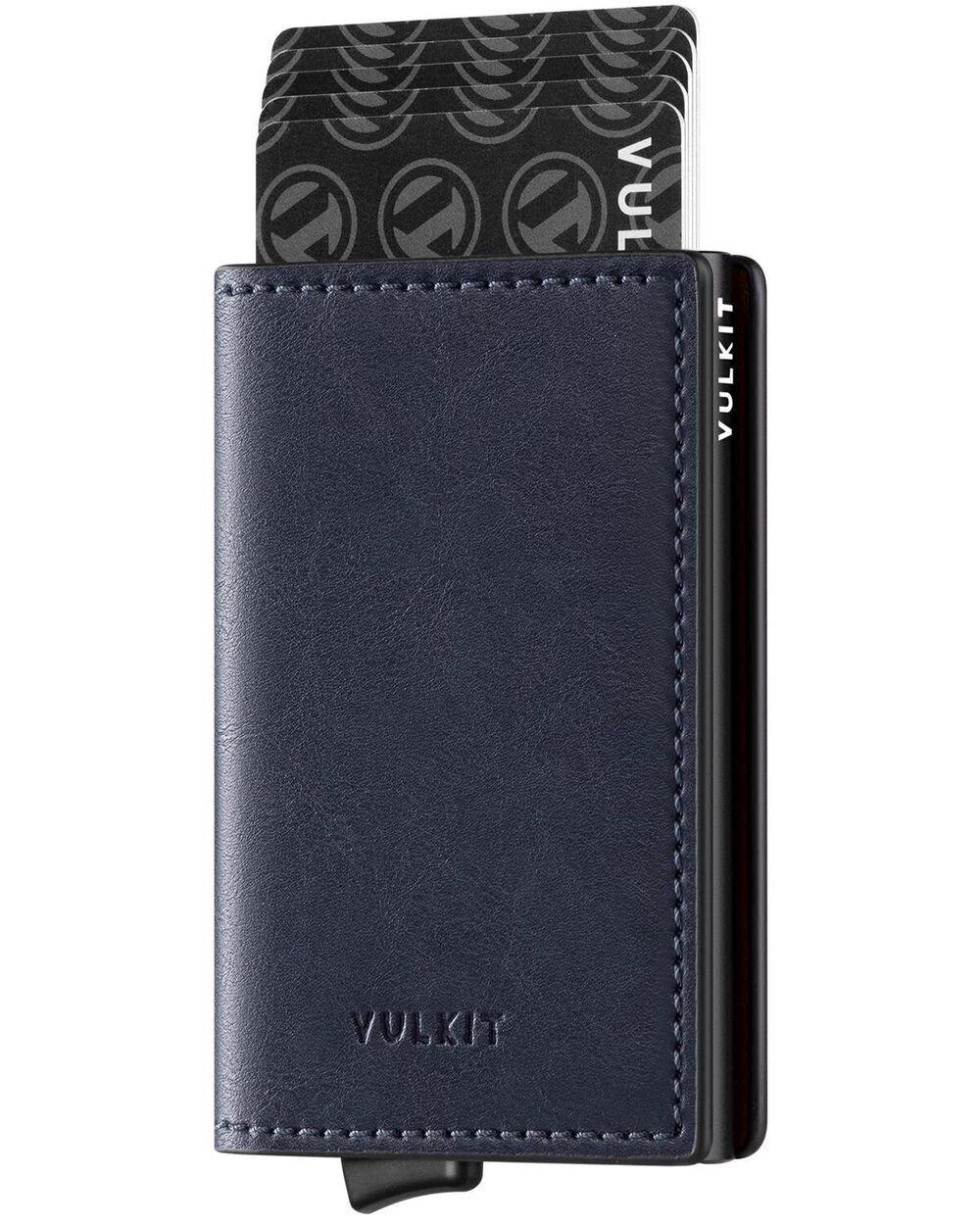 6348 Credit Card Holder RFID Blocking Leather Automatic Pop Up Wallet